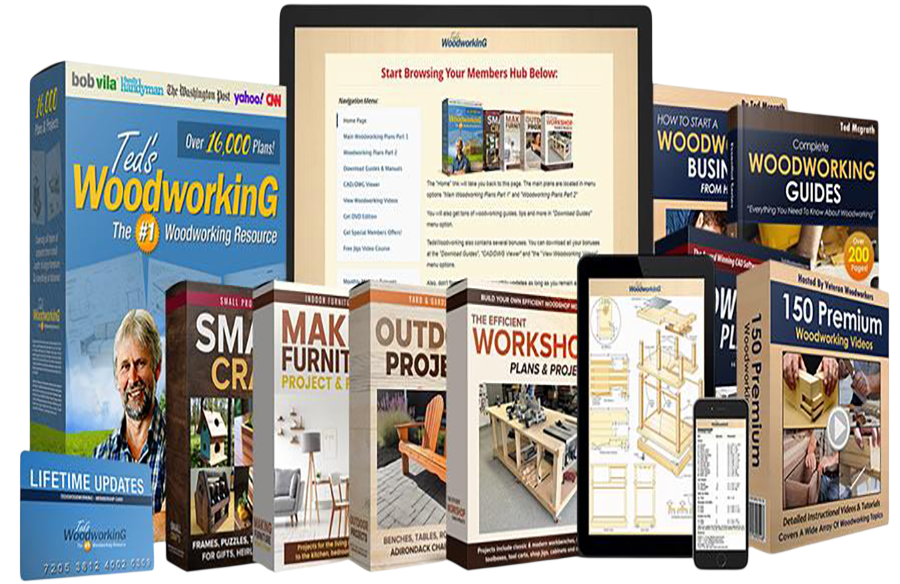 Teds Woodworking 16,000+ DIY woodworking plans and premium project guides bundle