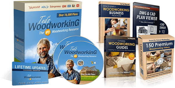 Teds Woodworking 16,000 woodworking plans with bonus guides and video tutorials